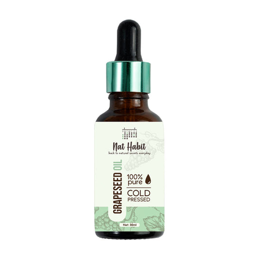 Nat Habit Pure Cold Pressed Grapeseed Oil - 30 ml