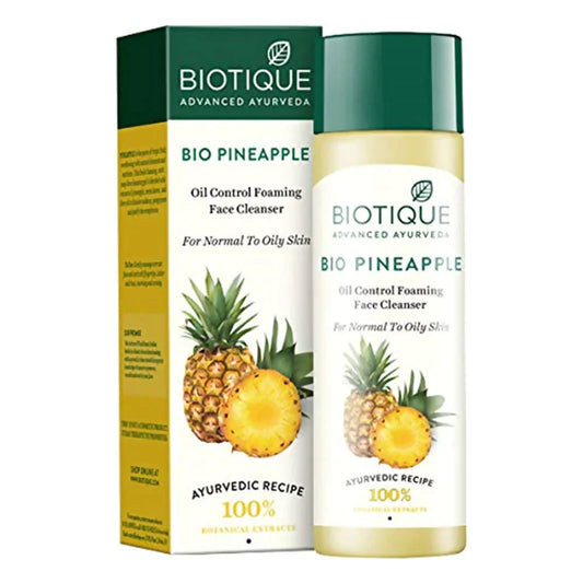 Biotique Advanced Ayurveda Bio Pineapple Oil Control Foaming Face Cleanser - 120 ml