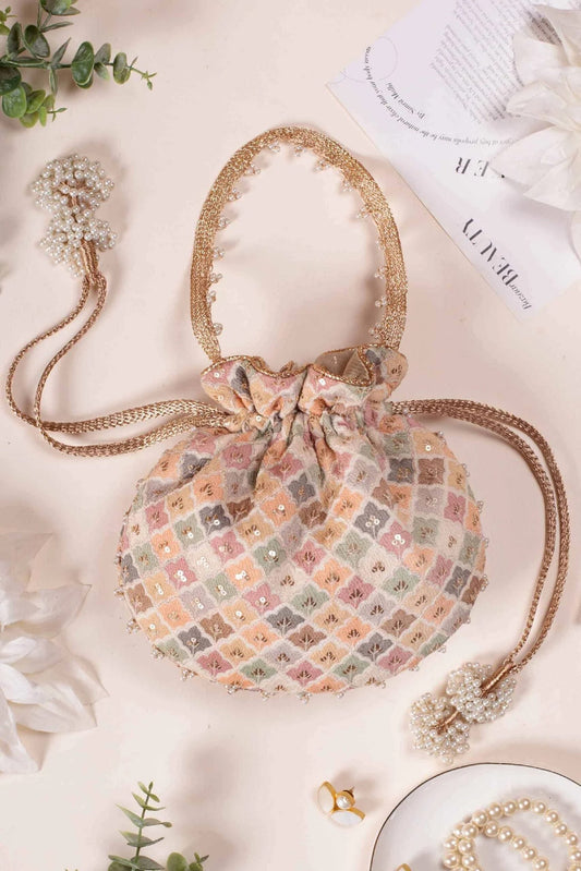 Indian Handbag Potli Bag, Wedding Purse. bridal bag Bridesmaid Gifts