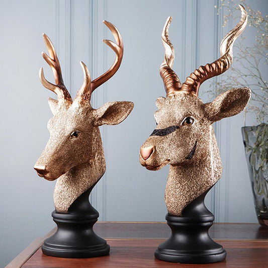 Salome Brown Premium Deer Figurine | Set Of 2