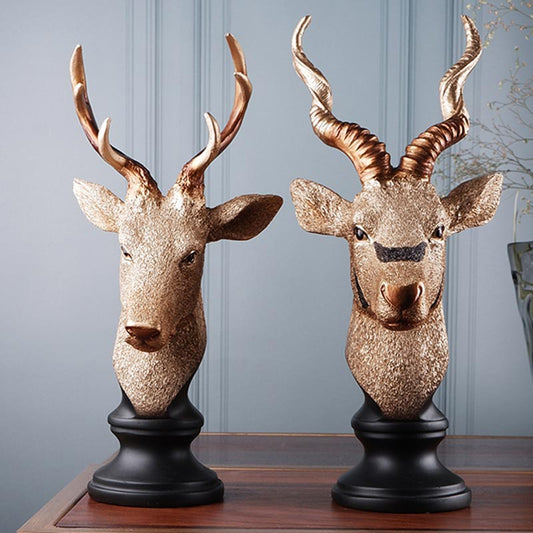 Salome Brown Premium Deer Figurine | Set Of 2