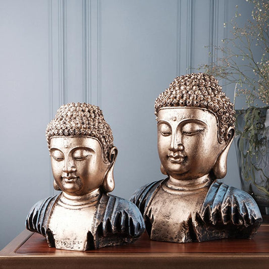 Irene Premium Brown Buddha Figurine For Meditation And Peace | Set of 2