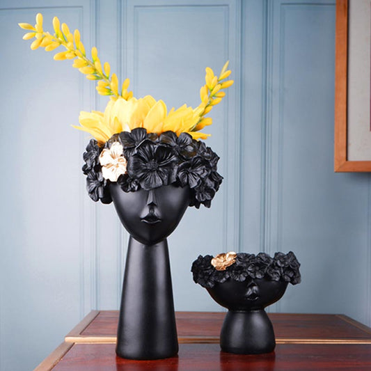 Elegant Black Premium Décor Vase | Set Of 2