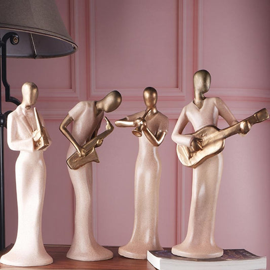 Stella Musician Gold Premium Figurine | Set Of 4