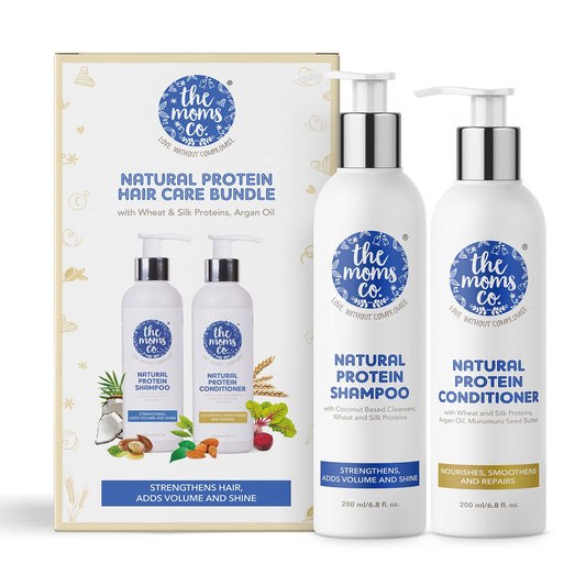 The Moms Co Natural Protein Hair Care Bundle