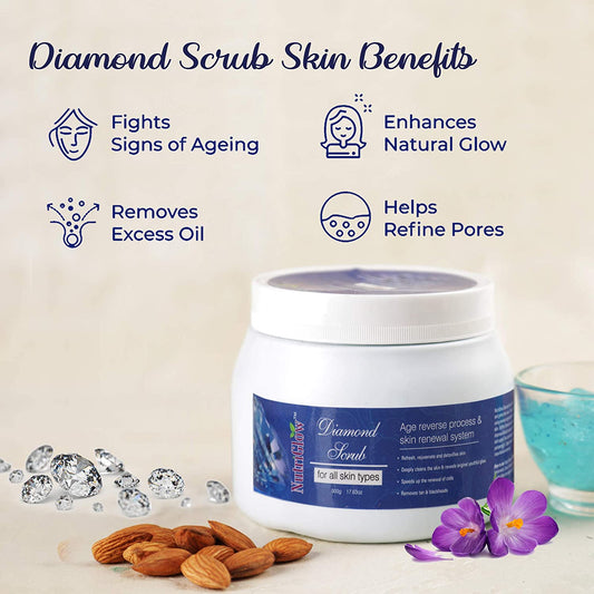 NutriGlow Diamond Scrub - 500 gms