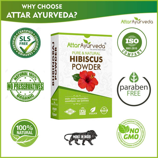 Attar Ayurveda Hibiscus Powder - 100 gms