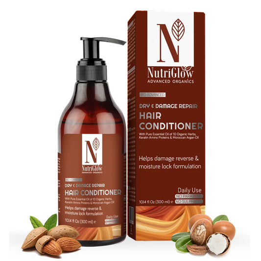 NutriGlow Advanced Organics Bio Advanced Daily Use Dry and Damage Repair Hair Conditioner - 300 ml