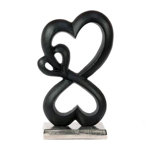 Aluminium Family Heart Small Sculpture | Multiple Colors