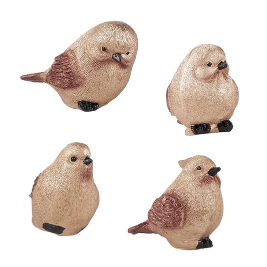 Cocrico Premium Gold Fengshui Bird | Set Of 4