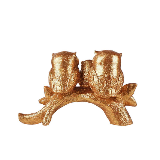 Tecolote Premium Gold Fengshui Owl | Set Of 2