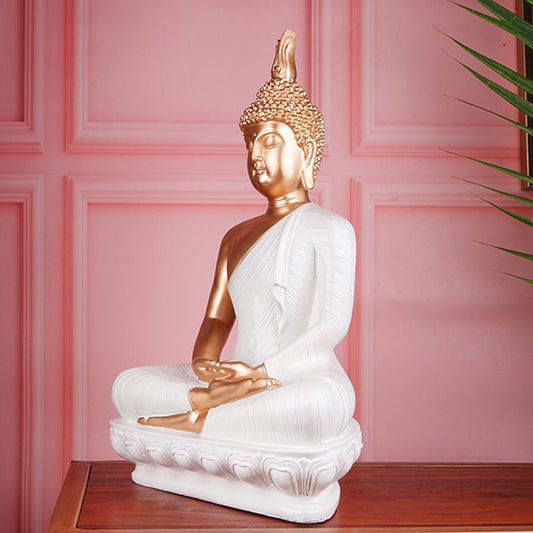 Angeliki Premium White Buddha Figurine