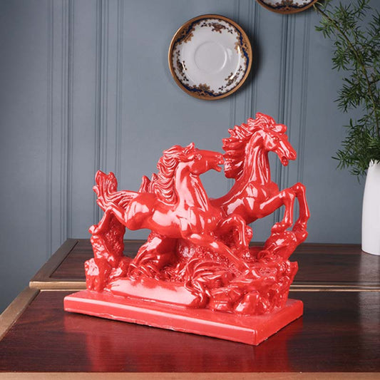 Cynthia Premium Red Fengshui Horse Figurine