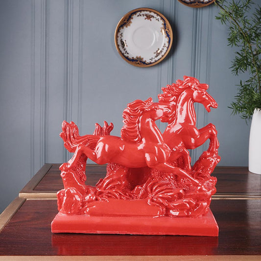 Cynthia Premium Red Fengshui Horse Figurine