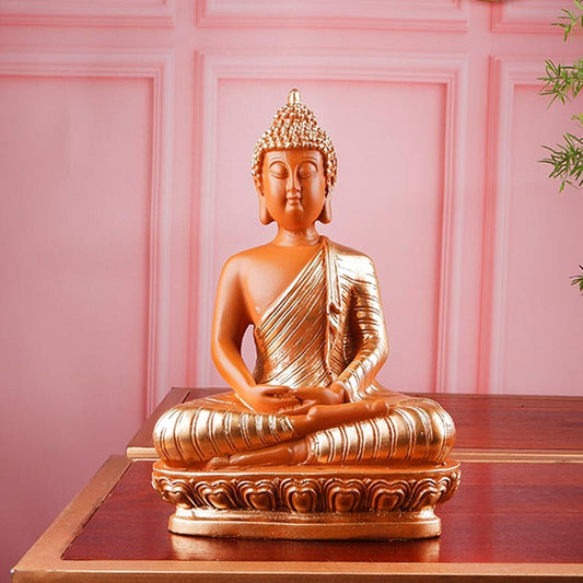 Alicia Premium Fengshui Buddha Figurine Gold Finish