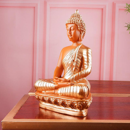 Alicia Premium Fengshui Buddha Figurine Gold Finish