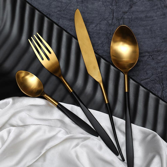 Opulence Midnight Cutlery | Set Of 4 | Multiple Colors | DOUBT