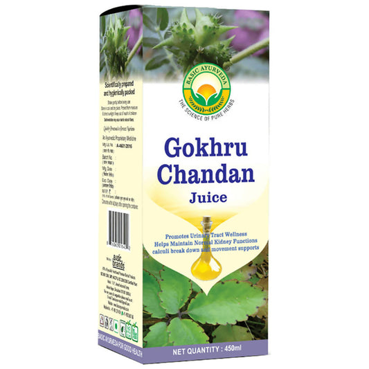 Basic Ayurveda Gokhru Chandan Juice - 450 ml