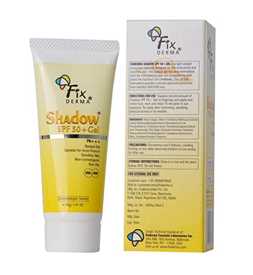 Fixderma Shadow SPF 50+ Gel For Oily Skin