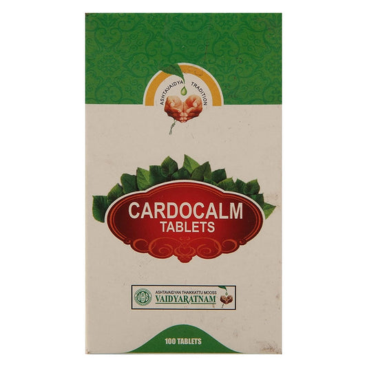 Vaidyaratnam Cardocalm Tablets – Ayurvedic Wellness Support (100 Tabs)