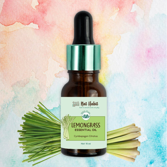 Nat Habit Pure Lemongrass Essential Oil - 15 ml