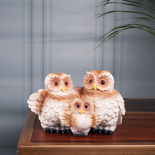 Zoraida Premium Fengshui Owl Family