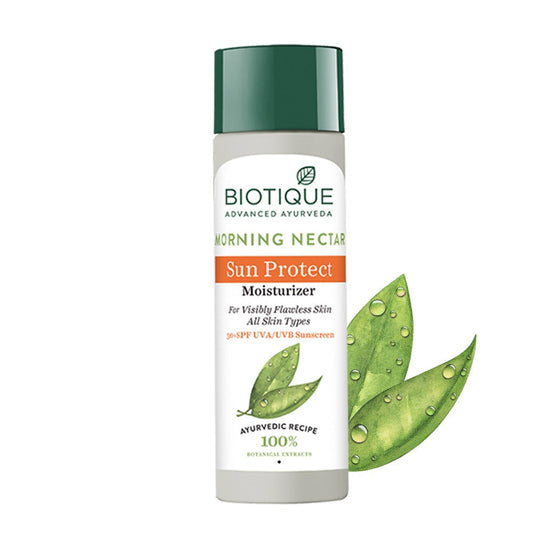 Biotique Advanced Ayurveda Bio Morning Nectar Visibly Flawless Sun Protector 30+SPF UVA/UVB Sunscreen