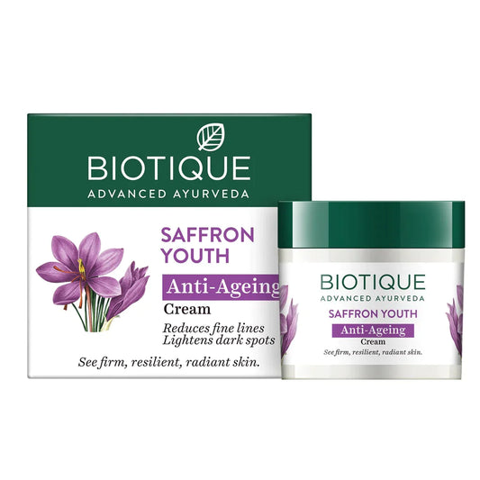 Biotique Advanced Ayurveda Bio Saffron Youth Anti-aging Cream