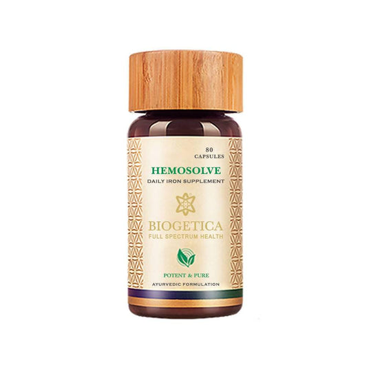 Biogetica Hemosolve - Daily Iron Supplement - 80 Capsules