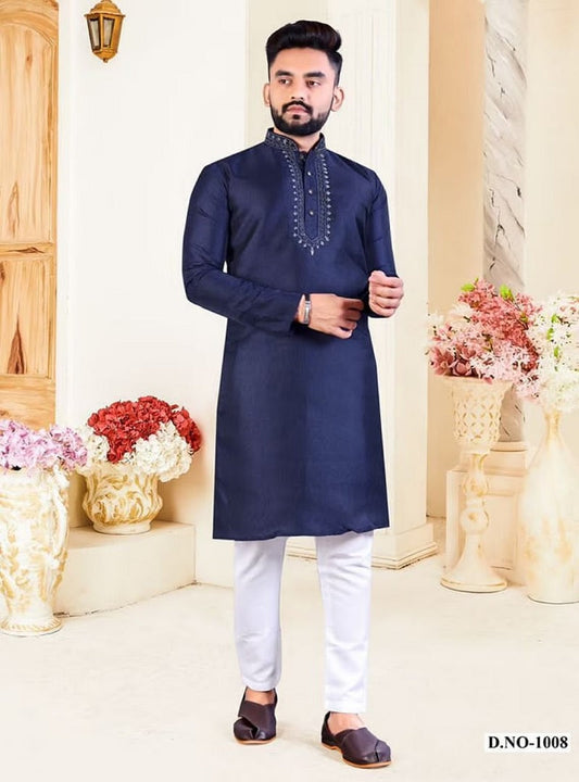 New Stylish Corian silk Kurta & Pajama Set for Men 16-MK1