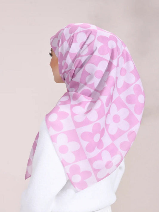 Cotton Voile Printed Islamic Wear Floral Designs Women Hijab Scarf Dupatta