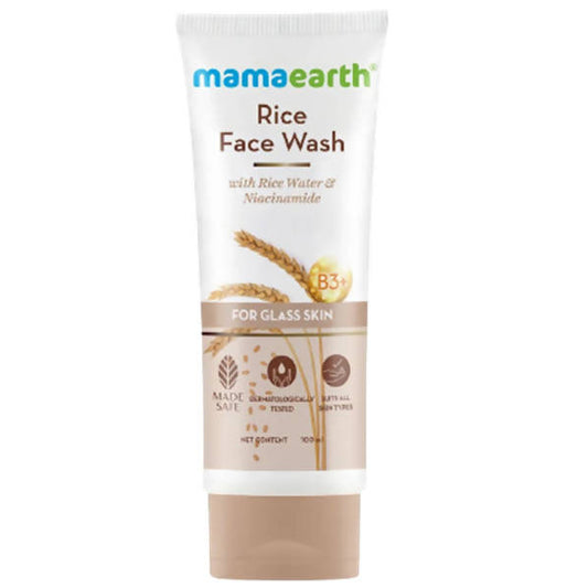 Mamaearth Rice Face Wash With Rice Water & Niacinamide - 100  ml