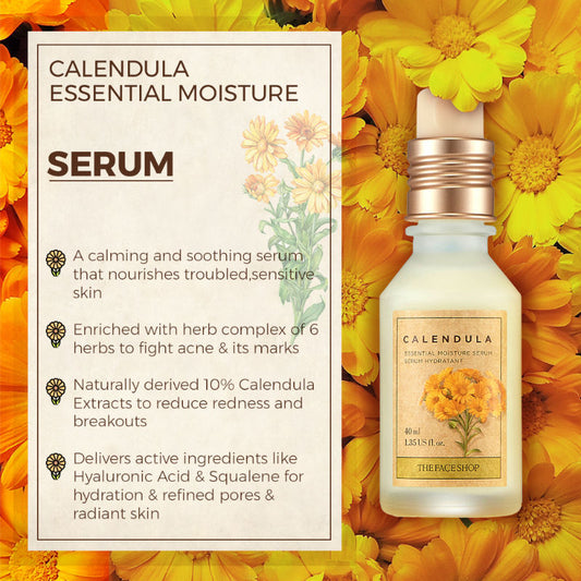 The Face Shop Calendula Essential Moisture Serum - 40 ml