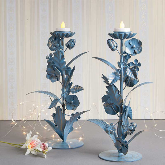 Floral Candle Stand | Multiple Colors