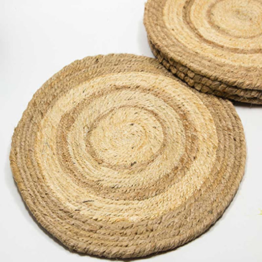 Natural Jute Placemats | Set of 6