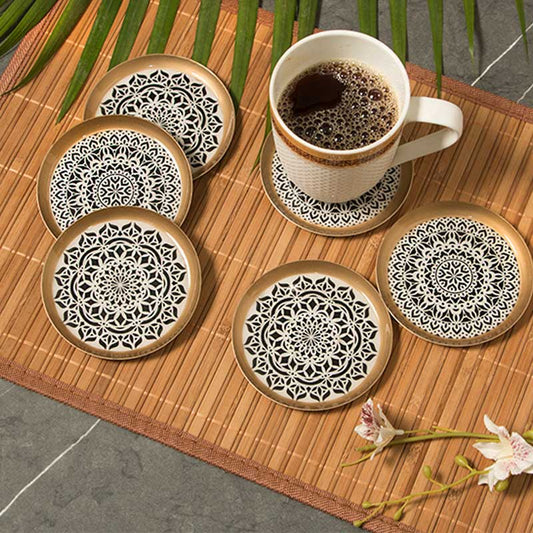 Mandala Art Print Coasters | Set Of 6