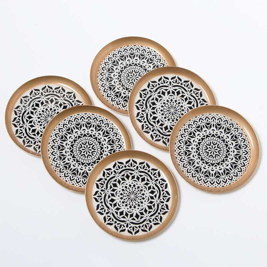 Mandala Art Print Coasters | Set Of 6