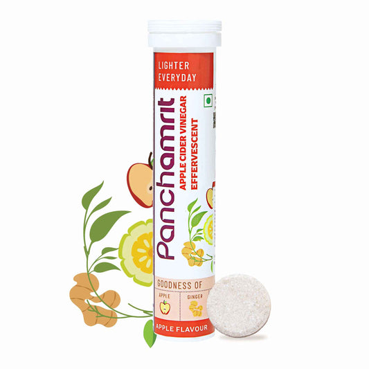 Panchamrit Apple Cider Vinegar (With Mother) Effervescent Tablets Apple Flavor