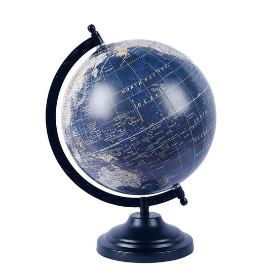 Minimal Nautical Navigator Blue Globe Blue | 6 inch, 9 inch