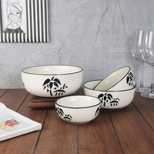 Modern Ceramic Mixing Bowl | Set of 4