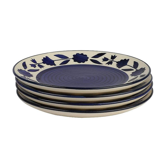 Ceramic Floral Side Plates | Set of 4