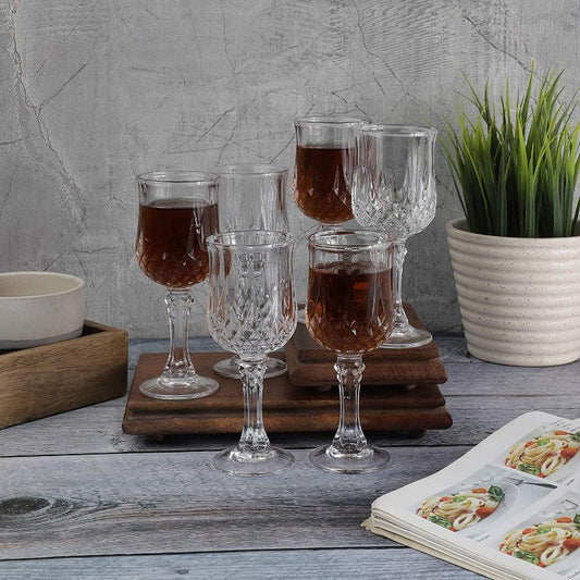 Crystal Diamond Glass | Set of 6