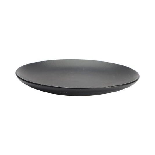 Black Ceramic Quarter Plates | Set of 4