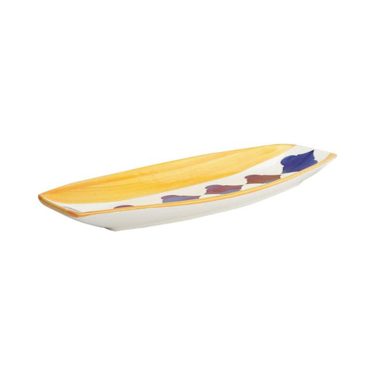 Yellow Handcrafted Ceramic Serving Platter