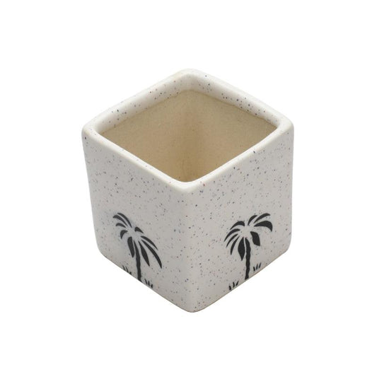 Hand Painted Ceramic Planters | Set of 2