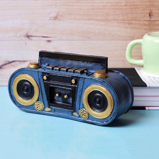 Playful Vintage Stereo Decor Showpiece