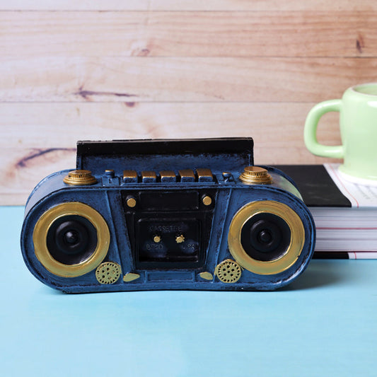 Playful Vintage Stereo Decor Showpiece