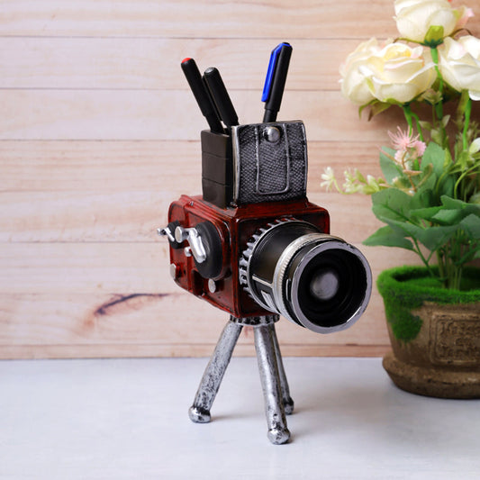 Tripod Camera Vintage Tabletop Decor Showpiece