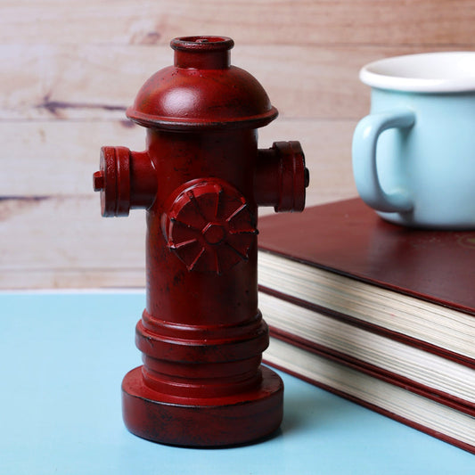 Vintage Red Small Fire Hydrant Decor Showpiece