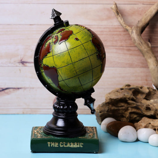 Green Voyager's Globe Tabletop Decor Showpiece